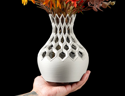 Vase Fleurs Séchées Hexa