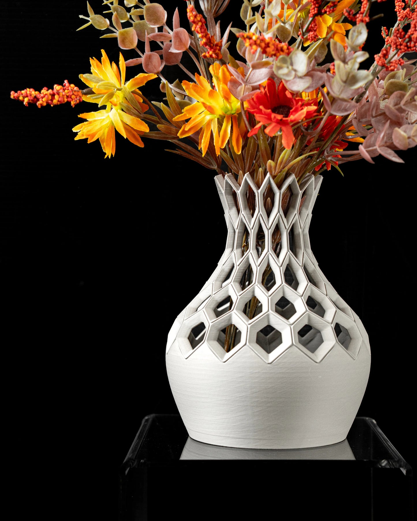 Vase Fleurs Séchées Hexa