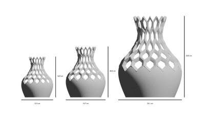 Vase Fleurs Séchées Hexa