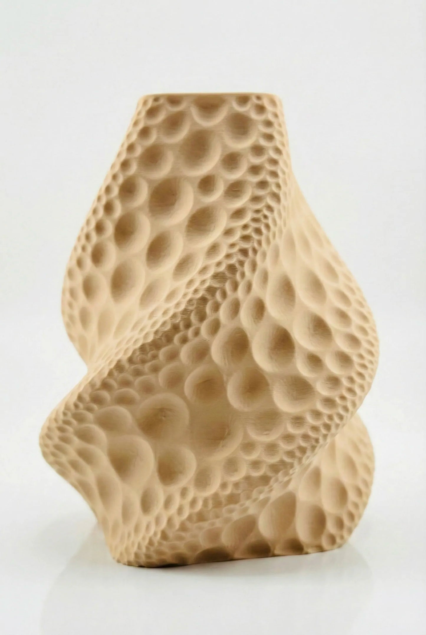 Vase Moon – vase texturé cratères lunaires étanche design - Vase beige sculptural au design organique et géométrique avec texture cratères lunaires unique et contemporain. - Anthracite