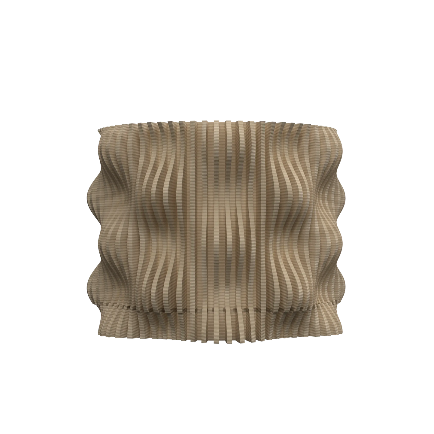 Pot décoratif Muxel gris anthracite en matériau durable, design contemporain avec surface ondulée texturée.