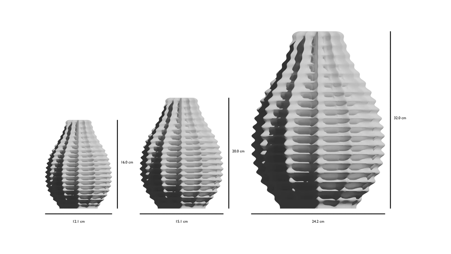 Vase Ribbed