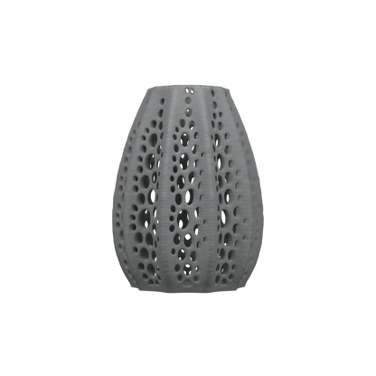 Vaso di fiori secchi di conchiglie 