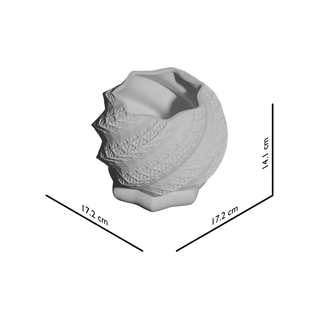 Vaso decorativo a conchiglia