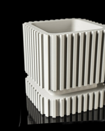 Vaso decorativo a strisce