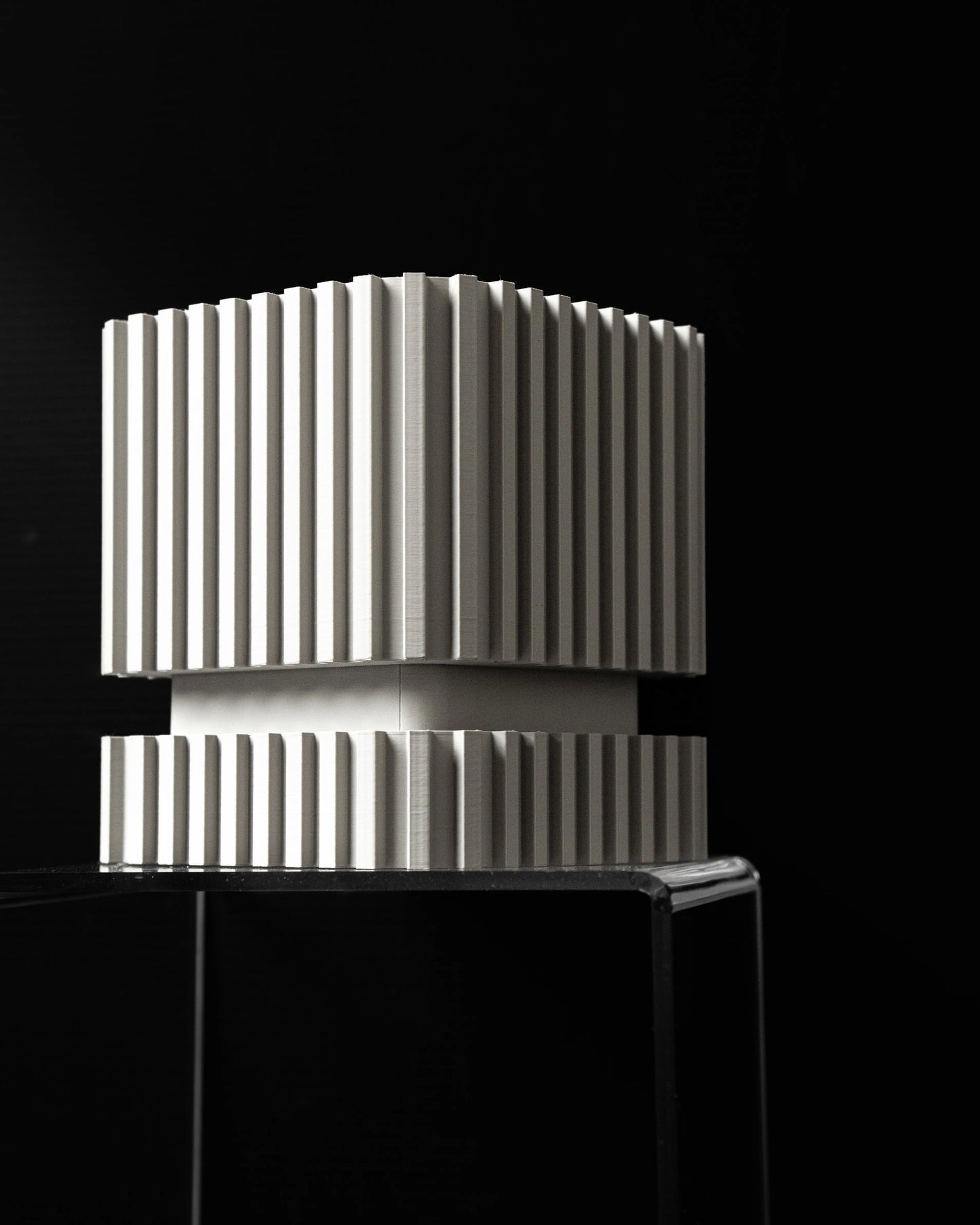 Vaso decorativo a strisce