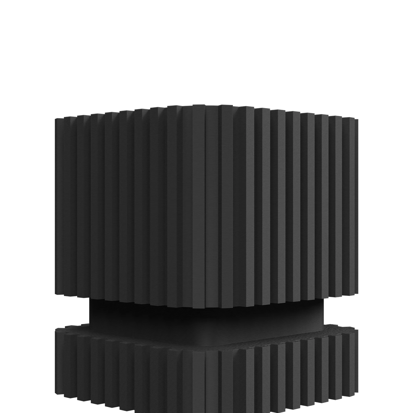 Vaso decorativo a strisce