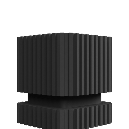 Vaso decorativo a strisce