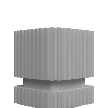 Vaso decorativo a strisce