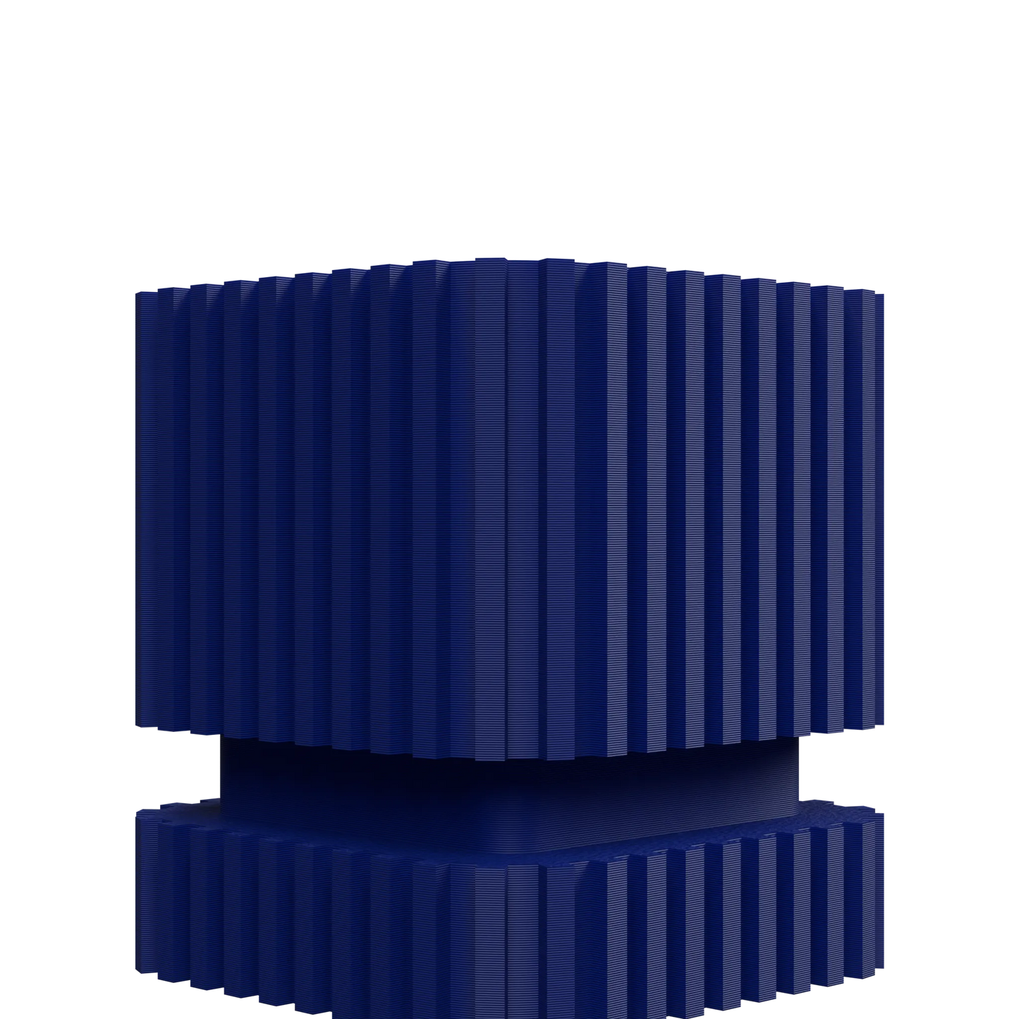 Vaso decorativo a strisce