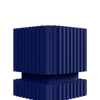 Vaso decorativo a strisce