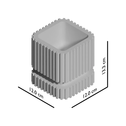 Vaso decorativo a strisce