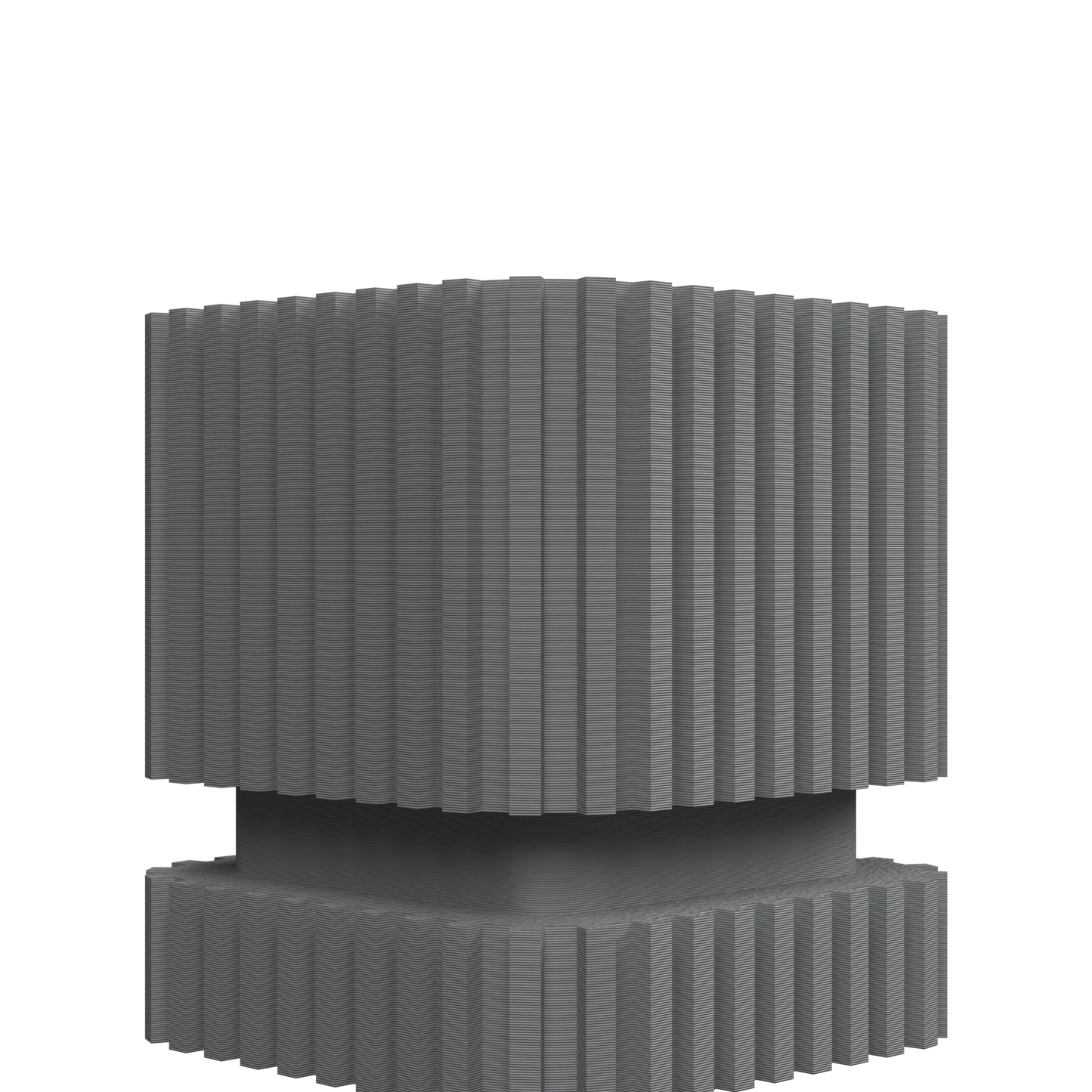 Vaso decorativo a strisce