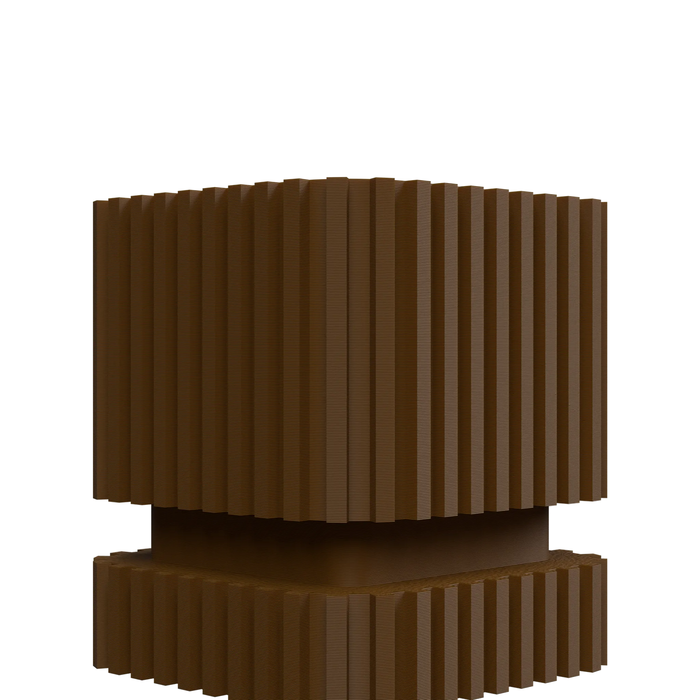 Vaso decorativo a strisce