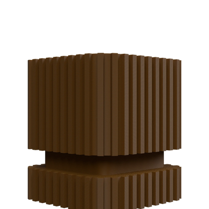 Vaso decorativo a strisce