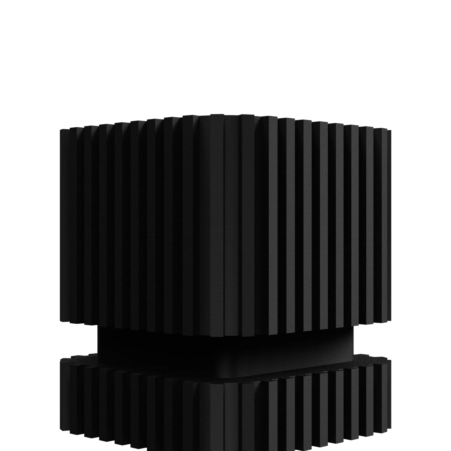 Vaso decorativo a strisce