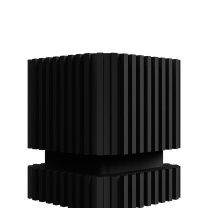 Vaso decorativo a strisce