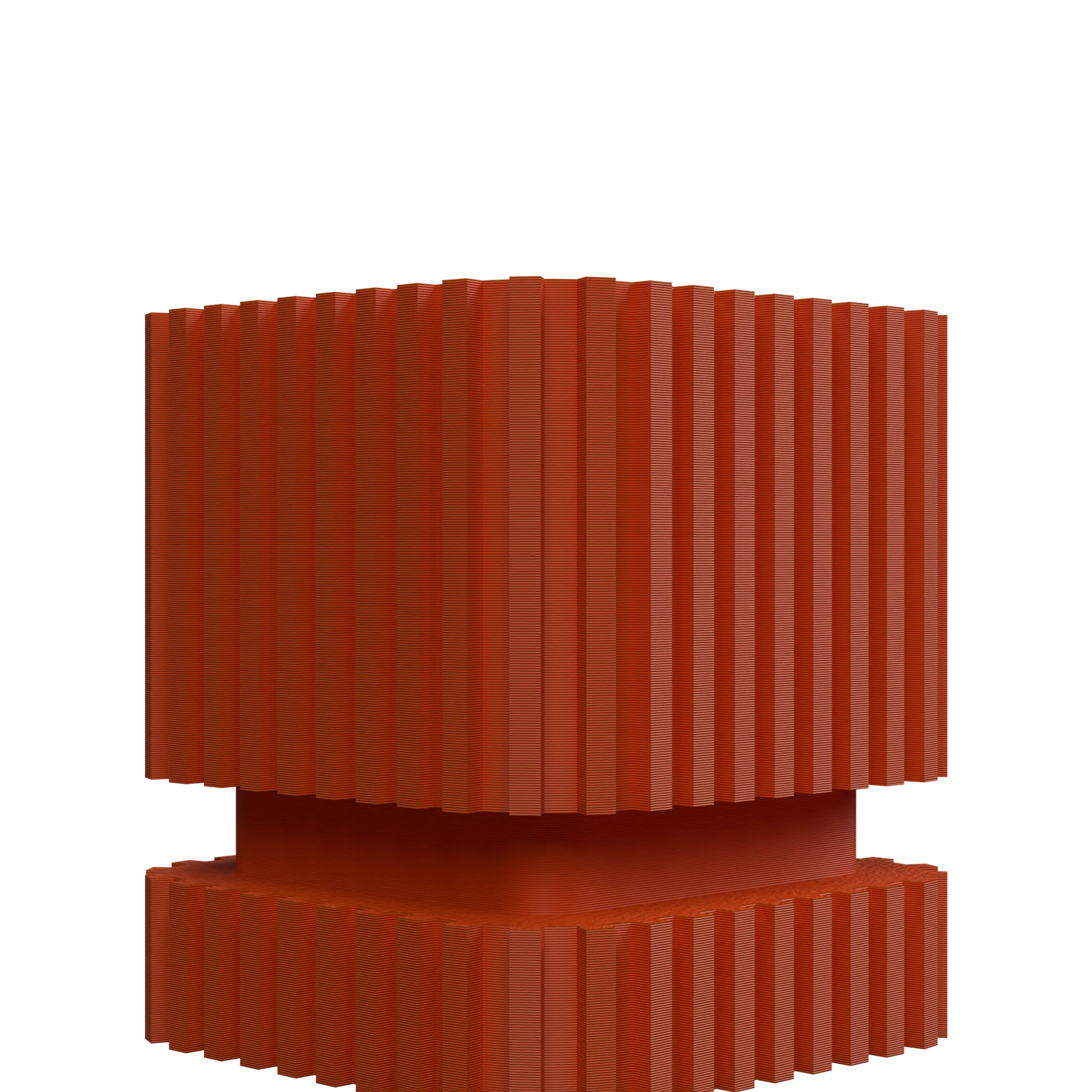 Vaso decorativo a strisce