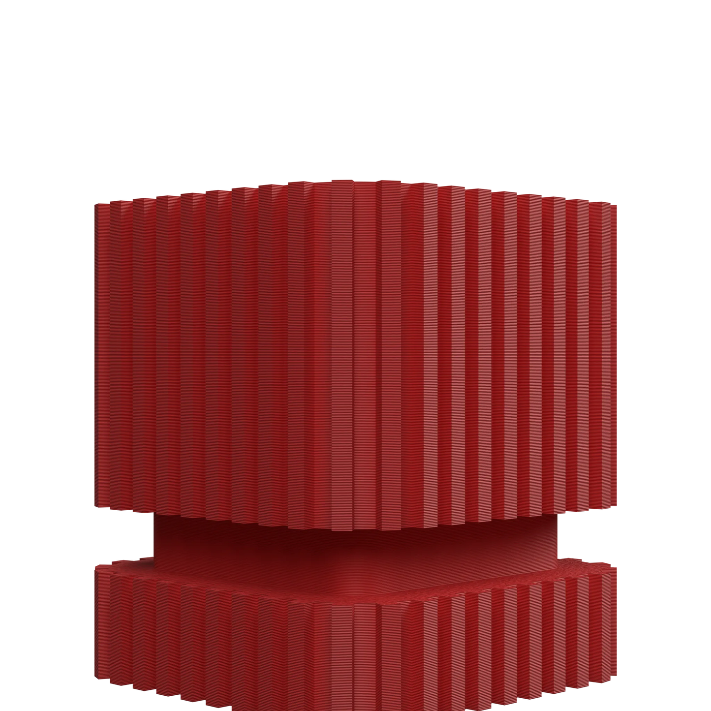 Vaso decorativo a strisce