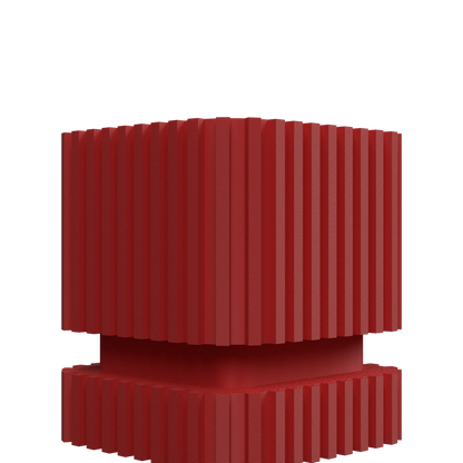 Vaso decorativo a strisce