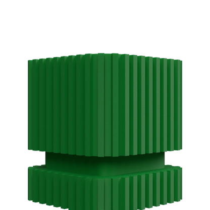 Vaso decorativo a strisce