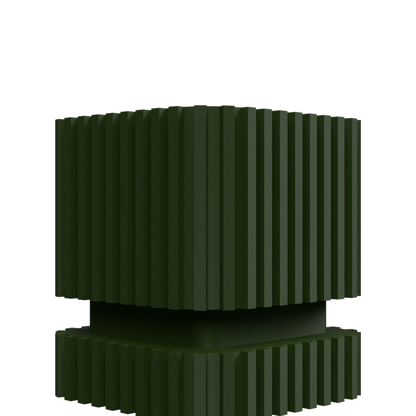 Vaso decorativo a strisce